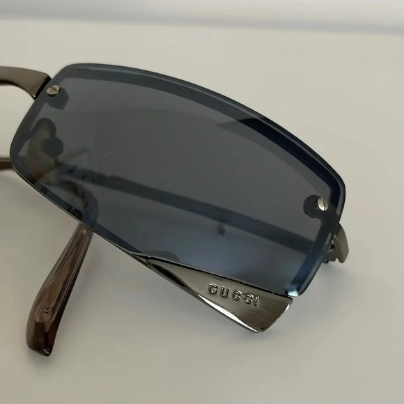Gucci vintage  retro frameless sunglasses - Picture 2 of 14